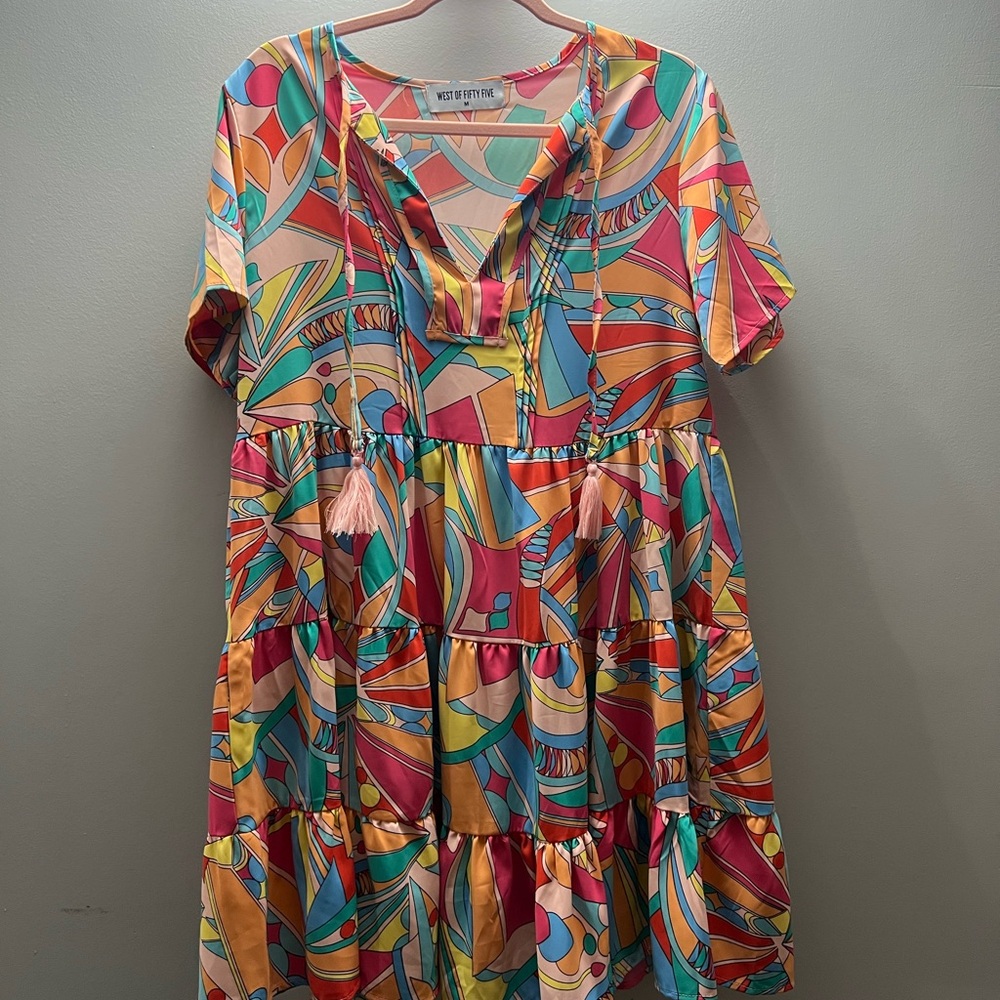 Colorful Geometric Women's Blouse